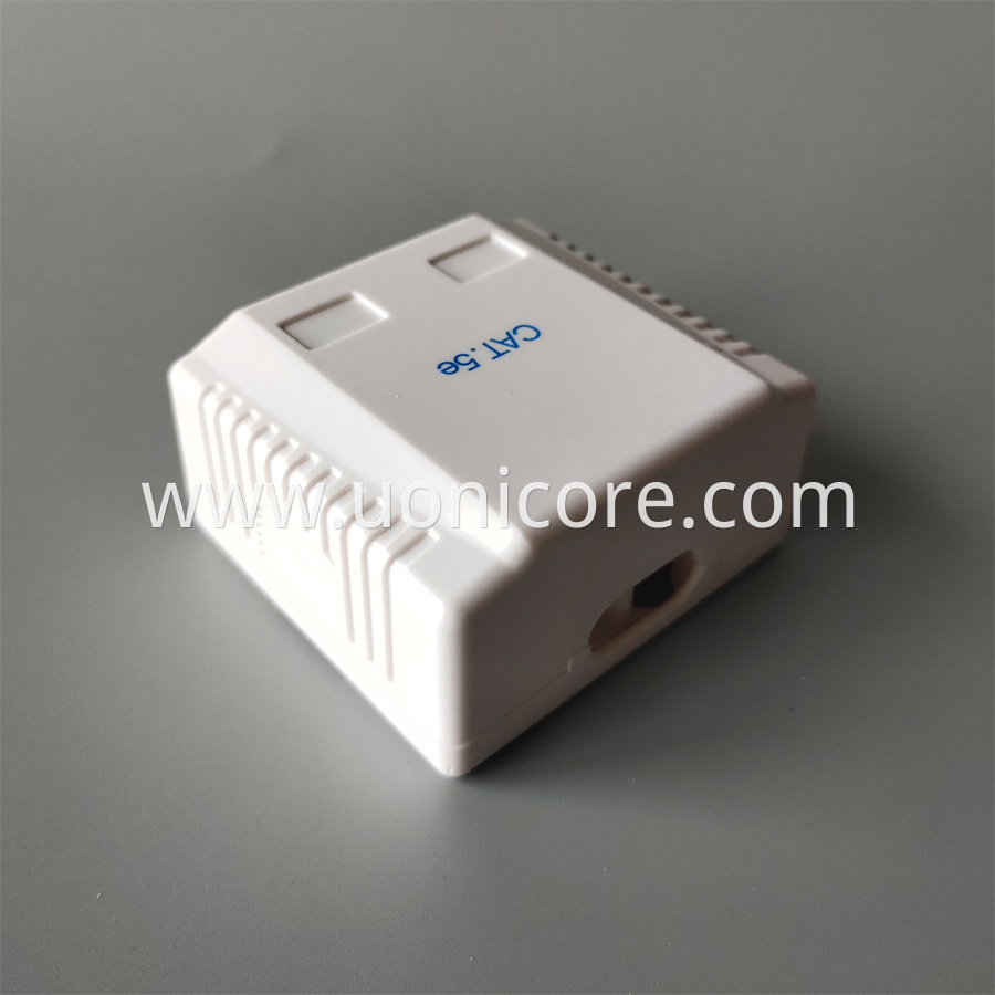 cat5e double ports surface mount box